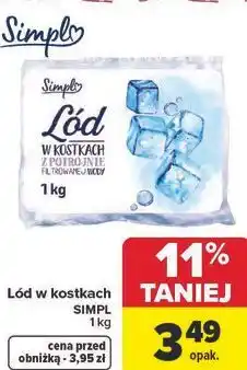 Carrefour Lód w kostkach SIMPL oferta