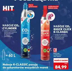Kaufland Naboje CO2 Cylinder lub Quick Click K-Classic oferta