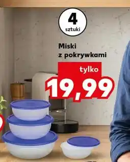 Kaufland Miski z pokrywkami, 4 sztuki oferta