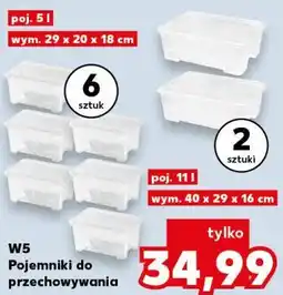 Kaufland W5 Pojemniki do przechowywania oferta