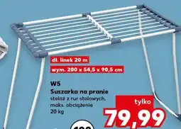 Kaufland Suszarka na pranie stelaż z rur stalowych, maks. obciążenie 20 kg W5 oferta