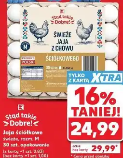 Kaufland Jaja ściółkowe świeże, rozm. M 30 szt. opakowanie oferta