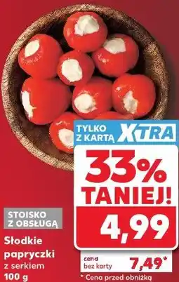 Kaufland Słodkie papryczki z serkiem oferta