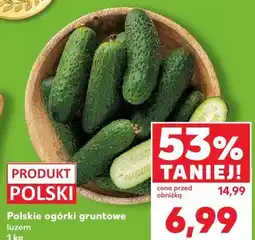 Kaufland Polskie ogórki gruntowe luzem oferta