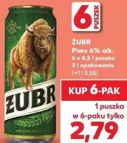 Kaufland Piwo 6% alk. 6 x 0,5 l puszka 3 l opakowanie oferta