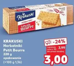 Kaufland KRAKUSKI Herbatniki Petit Beurre oferta