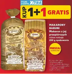 Kaufland MAKARONY BABUNI Makaron z jaj przepiórczych różne rodzaje oferta