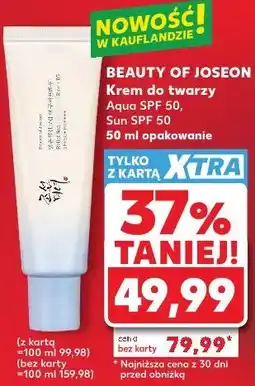 Kaufland Krem do twarzy Aqua SPF 50, Sun SPF 50 50 ml opakowanie oferta