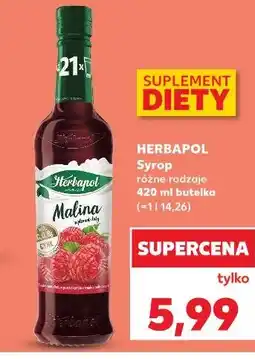 Kaufland HERBAPOL Syrop różne rodzaje oferta