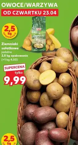 Kaufland Ziemniaki sałatkowe jadalne 2,5 kg opakowanie oferta