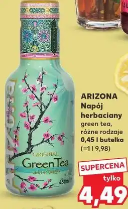 Kaufland Arizona Napój herbaciany green tea, różne rodzaje 0,45 l butelka oferta