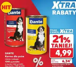 Kaufland DANTE Karma dla psów różne rodzaje oferta