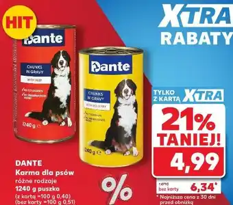 Kaufland DANTE Karma dla psów różne rodzaje oferta