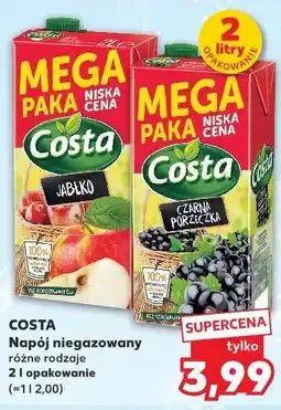 Kaufland COSTA Napój niegazowany różne rodzaje 2 l opakowanie oferta