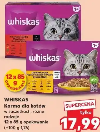 Kaufland WHISKAS Karma dla kotów w saszetkach, różne rodzaje oferta