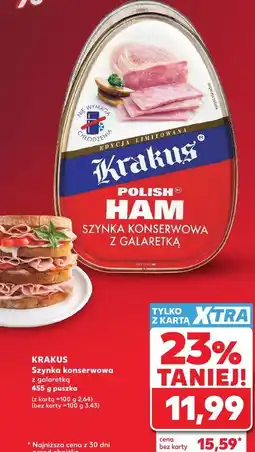 Kaufland KRAKUS Szynka konserwowa z galaretką 455 g puszka oferta