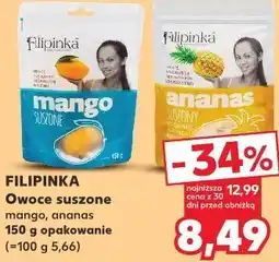 Kaufland FILIPINKA Owoce suszone mango , ananas oferta
