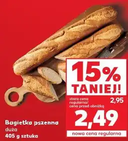 Kaufland Bagietka pszenna duża 405 g sztuka oferta