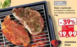 Kaufland Stek z karkówki w marynacie barbecue lub ziołowo-czosnkowej oferta