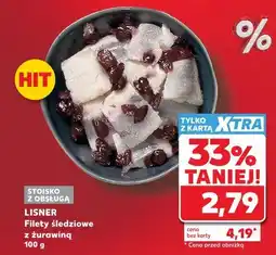 Kaufland LISNER Filety śledziowe z żurawiną oferta