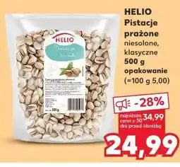 Kaufland HELIO Pistacje prażone niesolone , klasyczne oferta