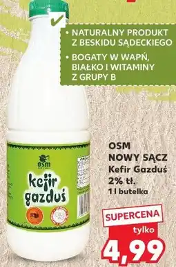 Kaufland OSM NOWY SĄCZ Kefir Gazduś 2% tł. 1 l butelka oferta