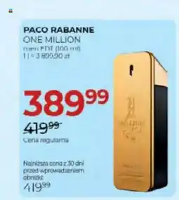 Jawa Drogerie Paco rabanne one million men edt oferta