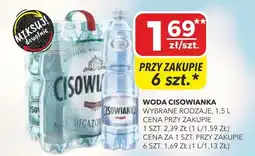 Top Market Woda Cisowianka wybrane rodzaje oferta