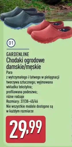 ALDI Chodaki ogrodowe Gardenline oferta