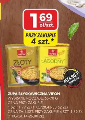 Zupa błyskawiczna wybrane rodzaje