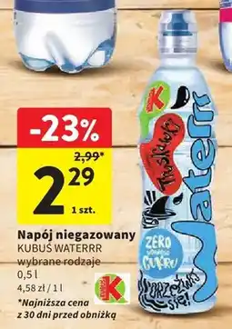 Intermarche Napój niegazowany Kubuś Waterrr wybrane rodzaje oferta