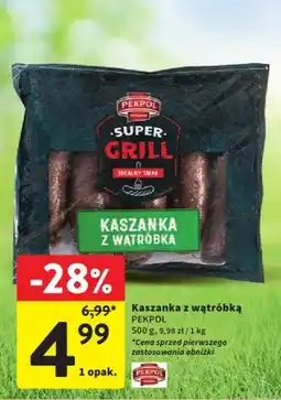 Intermarche Kaszanka z wątróbką pekpol oferta