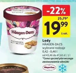 Intermarche Lody Häagen-Dazs wybrane rodzaje oferta