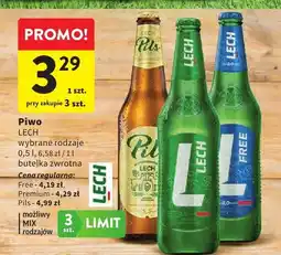 Intermarche Piwo lech wybrane rodzaje oferta