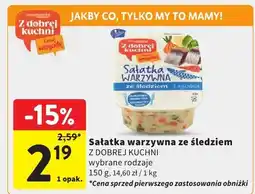 Intermarche Sałatka warzywna ze śledziem wybrane rodzaje oferta