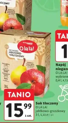 Intermarche Sok tłoczony Olala! jabłkowo-gruszkowy oferta