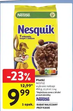 Intermarche Płatki Nestle wybrane rodzaje oferta