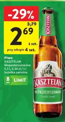 Intermarche Piwo kasztelan niepasteryzowane oferta
