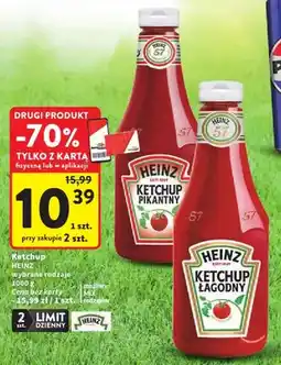 Intermarche Ketchup heinz wybrane rodzaje oferta