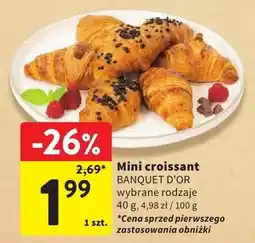 Intermarche Mini croissant wybrane rodzaje oferta