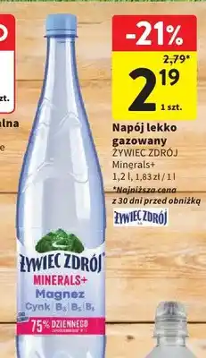 Intermarche Napój lekko gazowany Żywiec Zdrój Minerals+ 1,2l oferta