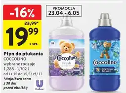 Intermarche Płyn do płukania Coccolino wybrane rodzaje oferta