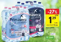 Intermarche Woda źródlana Primavera wybrane rodzaje oferta