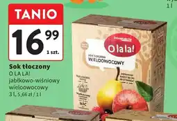 Intermarche Sok tłoczony Olala! jabłkowo-wiśniowy wieloowocowy oferta