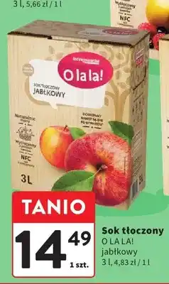 Intermarche Sok tłoczony Olala! jabłkowy oferta