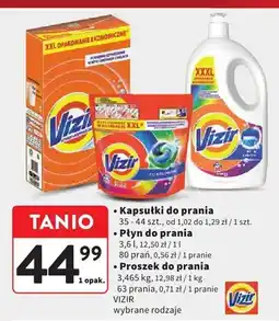 Intermarche Proszek do prania Vizir wybrane rodzaje oferta