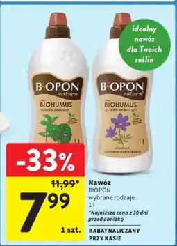 Intermarche Nawóz biopon wybrane rodzaje oferta