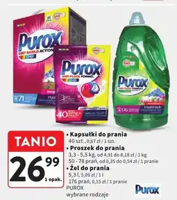Intermarche Żel do prania Purox wybrane rodzaje oferta