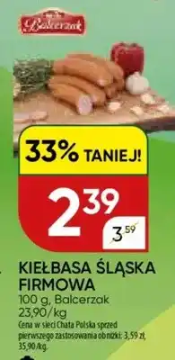 Chata Polska Kiełbasa śląska firmowa oferta