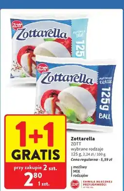 Intermarche Zottarella wybrane rodzaje oferta